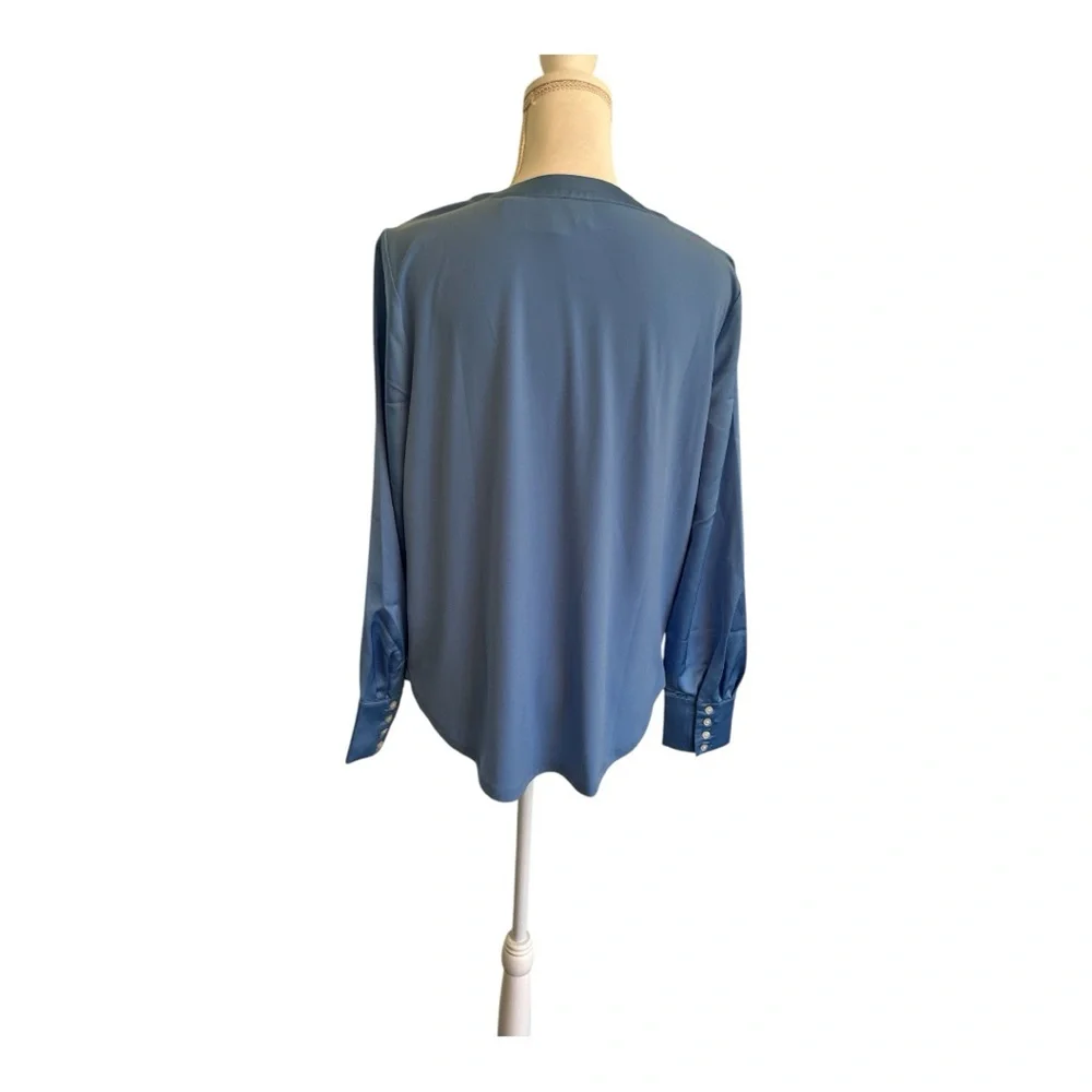 NWT Ann Taylor V-Neck Tunic Blouse - Picture 2 of 5